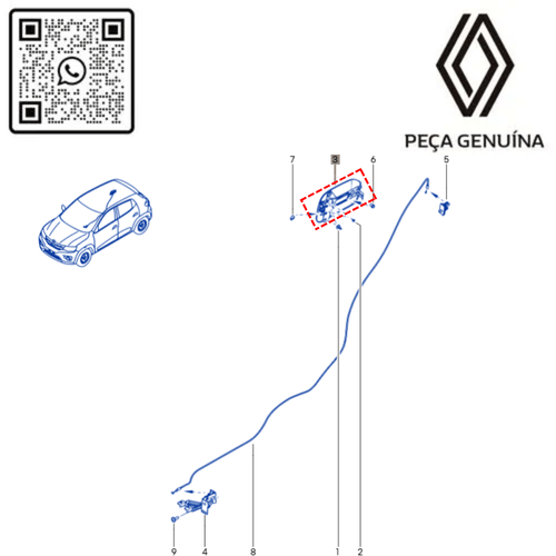 RN 05410R 788305410R Portinhola Tanque Combustivel Kwid 1.0 12v 2016... 3